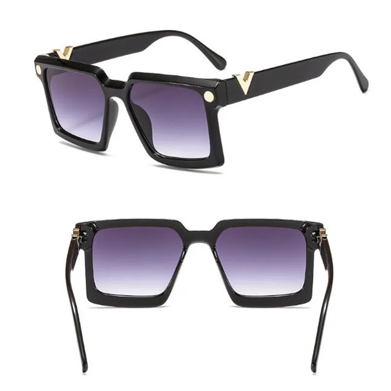 

KAPELUS Square fashion sunglasses Coated color glasses A1793