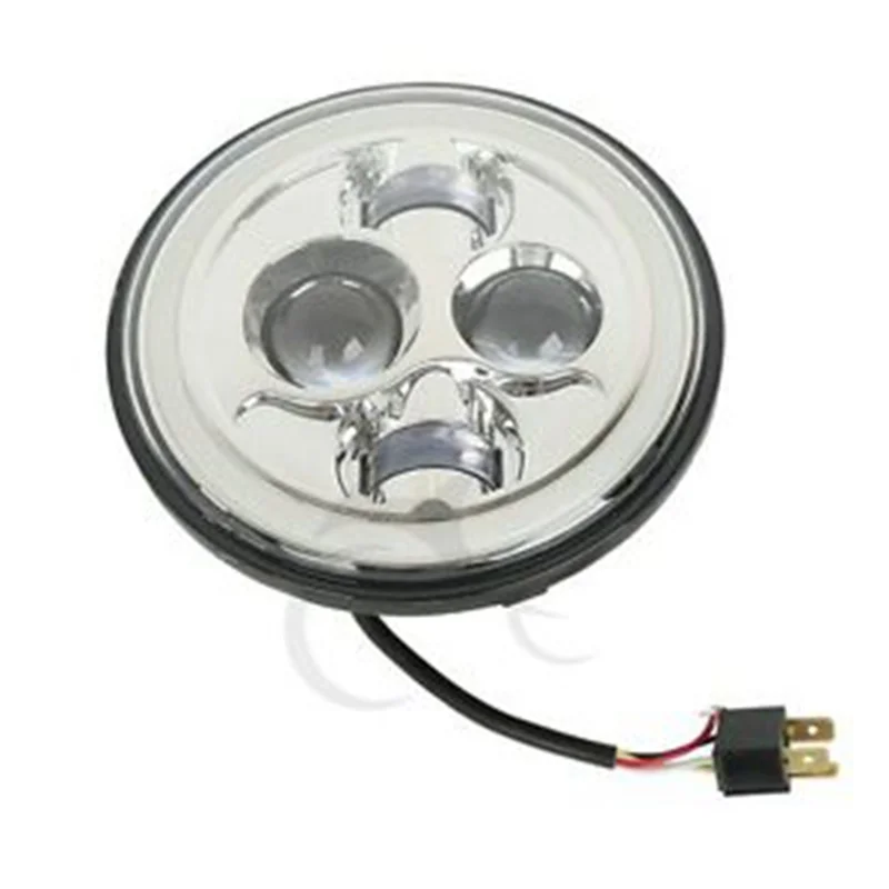 Мотоцикл 7 &quotLED проектор Halo фары для Jeep Wrangler JK LJ TJ 97 14 Harley Duo Electra Glide хром/черный| |