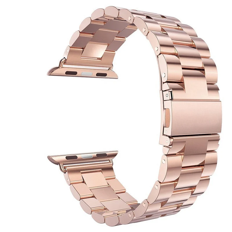 Ремешок EIMO для Apple Watch 4 iwatch, ремешок 42 мм, 44 мм, 38 мм, 40 мм, часы correa, браслет из нержавеющей стали, аксессуары для часов - Цвет ремешка: rose gold