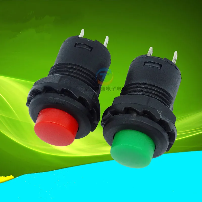 10 шт./лот Мощность микро переключатель миниатюрный самоблокирующиеся круглый