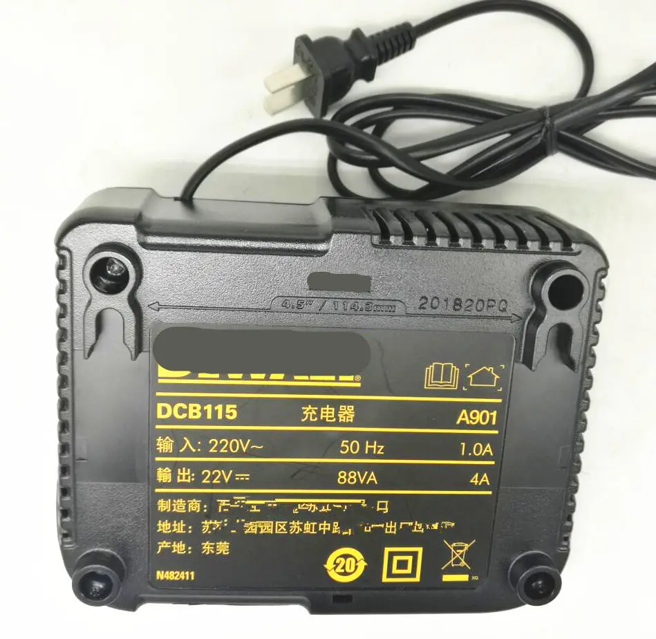 Зарядное устройство DCB115 для DEWALT DCF895 DCF889 DCF885 DCF880 DCF835 DCF830 DCF620 DCF899 DCF887 DCF885 DCF830 DCF620