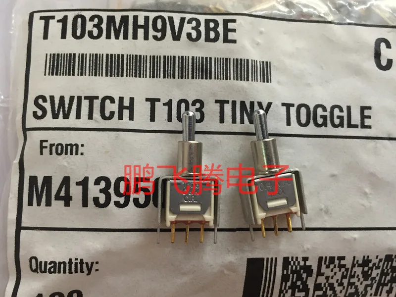 Оригинальный Новый миниатюрный кнопочный переключатель 100% T103MH9V3BE 3 контакта