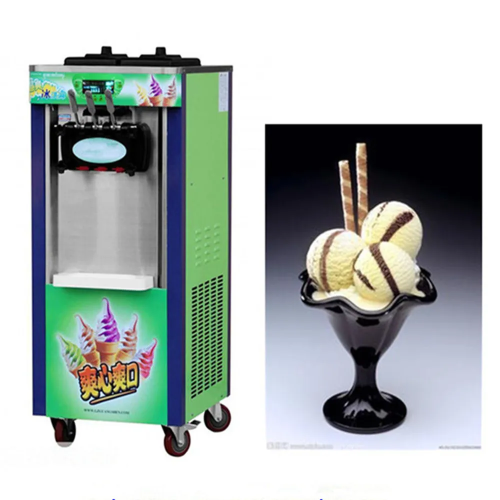 Аппарат для приготовления мороженого 1800 Вт 3 вкуса 220 В|soft ice cream machine|cream machineice machine |
