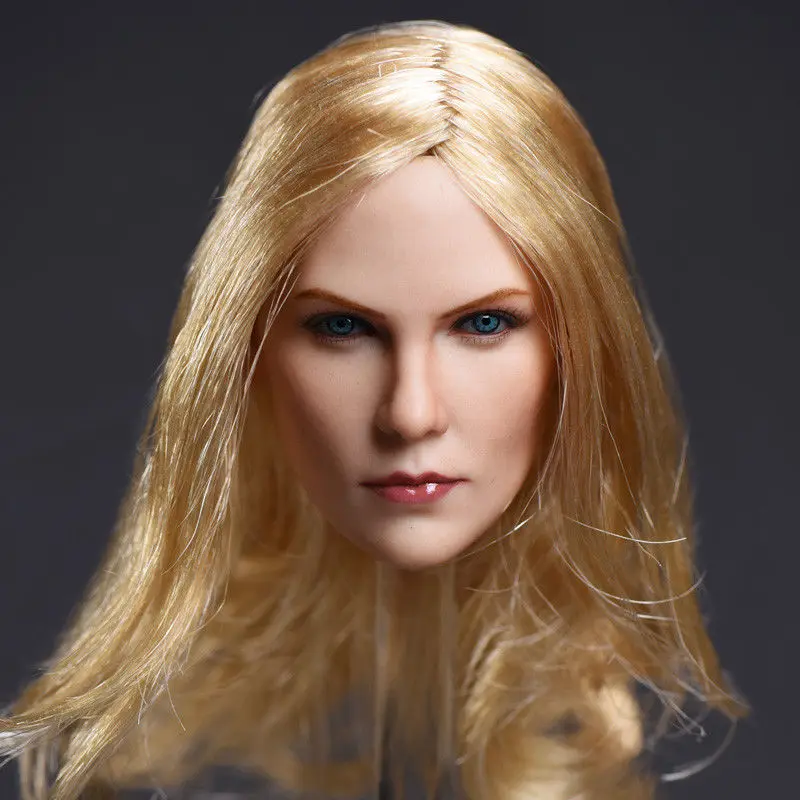 1/6 Женская резьба по голове Charlize Theron светлые волосы девушка голова Head на 12 дюймов