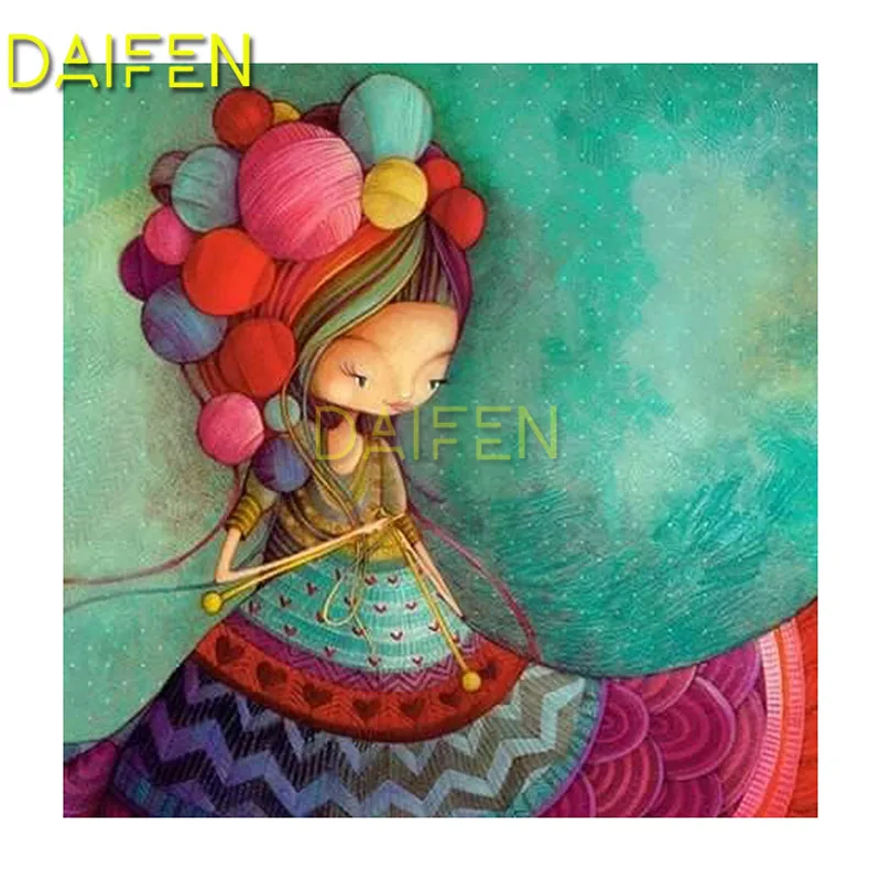 

Full Square Diamond embroidery Muppet woollen skirt girl Full Round Diamond mosaic DIY 3D Diamond painting Cross stitch