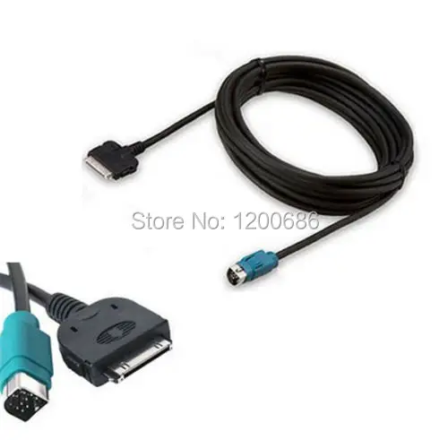 Aux адаптер аудио кабель для ALPINE KCE-422I радио 2009 для Apple iPhone 4 4S iPod