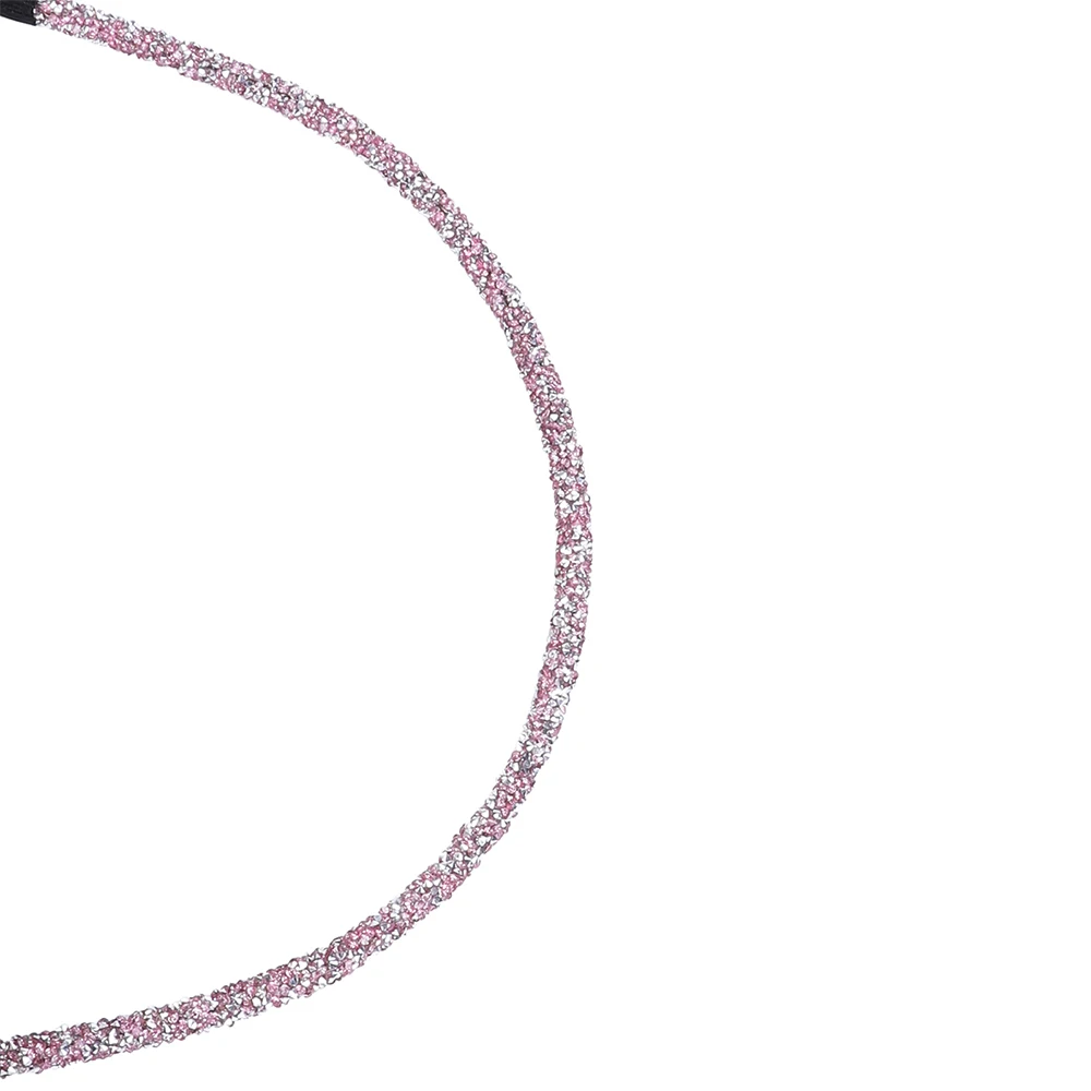 Детская однотонная повязка на голову для девочек модные Сияющие аксессуары