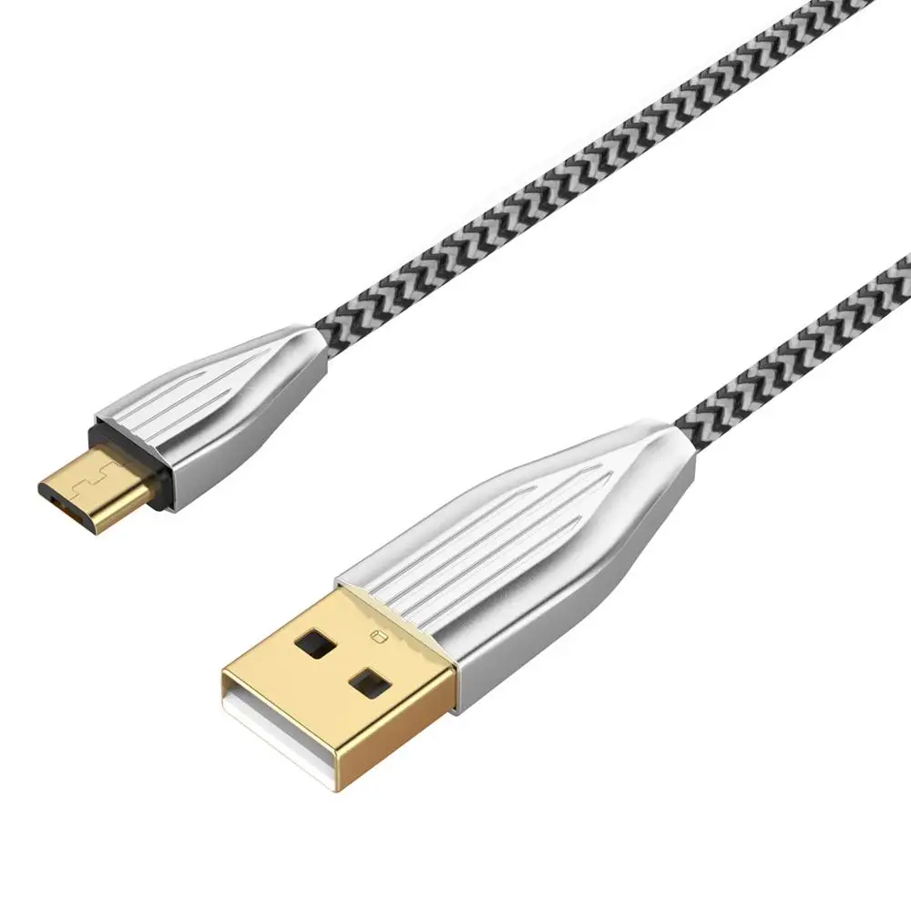 ORICO KTM1 USB кабель плетеный портативный кабель зарядка для мобильного телефона 2.1A Быстрая зарядка кабель для передачи данных для iPhone планшета - Цвет: Micro B Cable