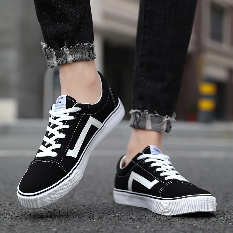 2019 Spring Autumn Black White Shoes Men Casual Male Sneakers Cool Street Brand Man Footwear Zapatos De Hombre | Обувь
