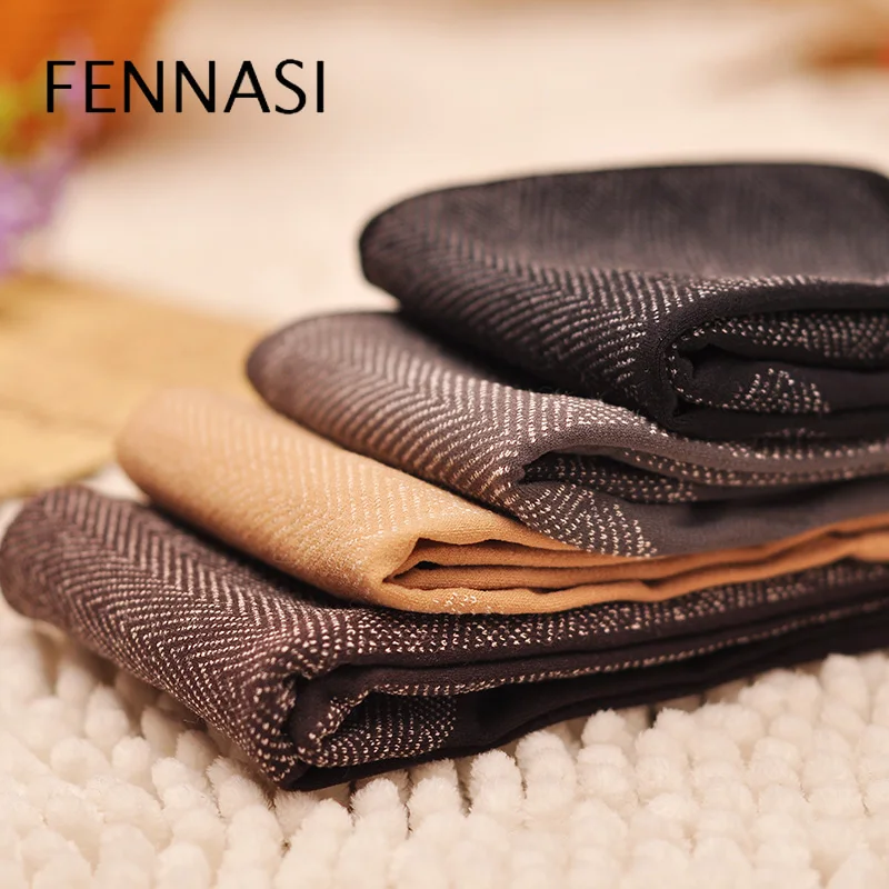 Женские хлопковые носки FENNASI черные теплые короткие с принтом в стиле пэчворк