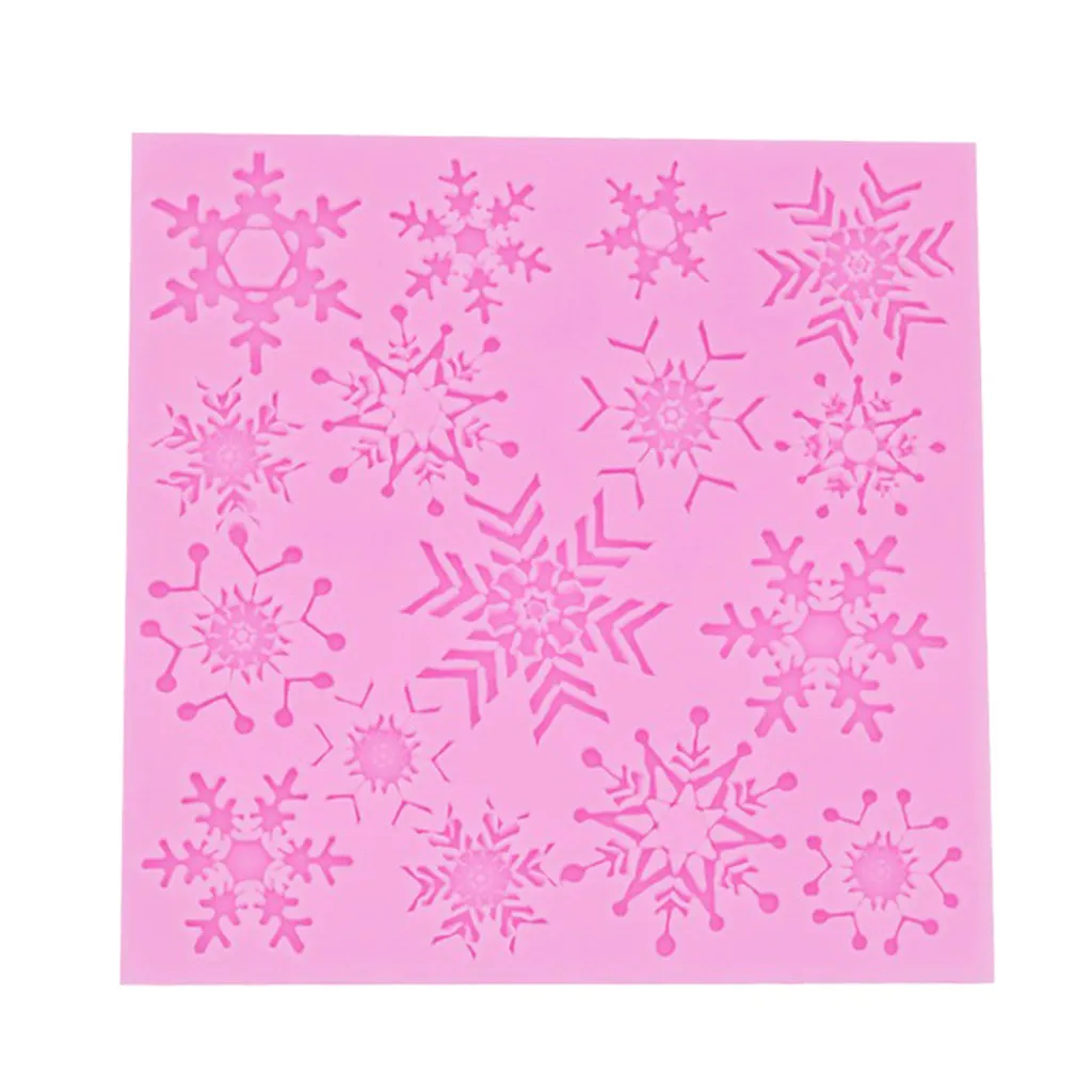 3D Рождественские украшения Снежинка кружева шоколада вечерние DIY помадка