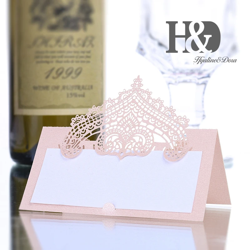 12 шт. декоративные открытки для свадебного стола с розовым кружевом | Дом и сад