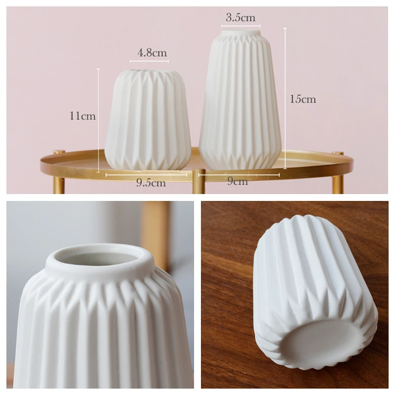 Набор из 2 штук ваза для оригами матовая керамическая цветов Элегантная