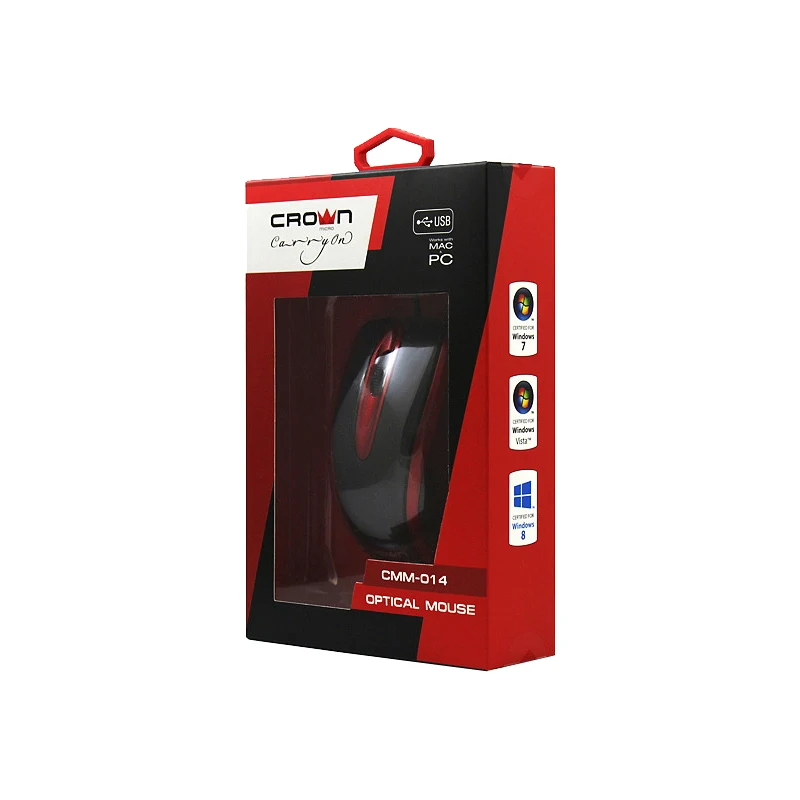 Оптическая мышь CROWN CMM 014 Red|Мыши| |