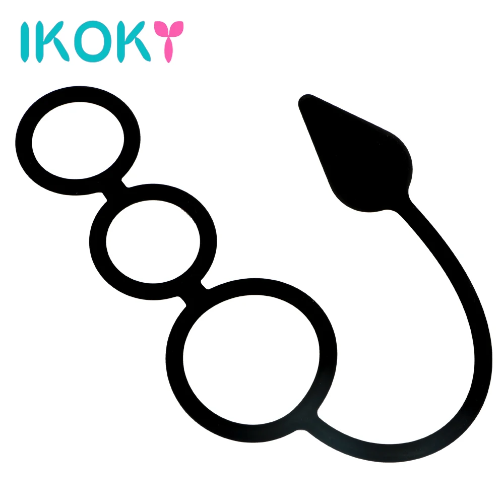 Кольца для пениса IKOKY кольцо анальные секс-игрушки Анальная пробка силиконовый