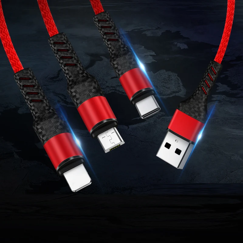 3 в 1 Micro usb type C кабель для зарядного устройства Мульти Usb порт несколько Usb кабель для зарядки Usbc кабели для мобильных телефонов для samsung