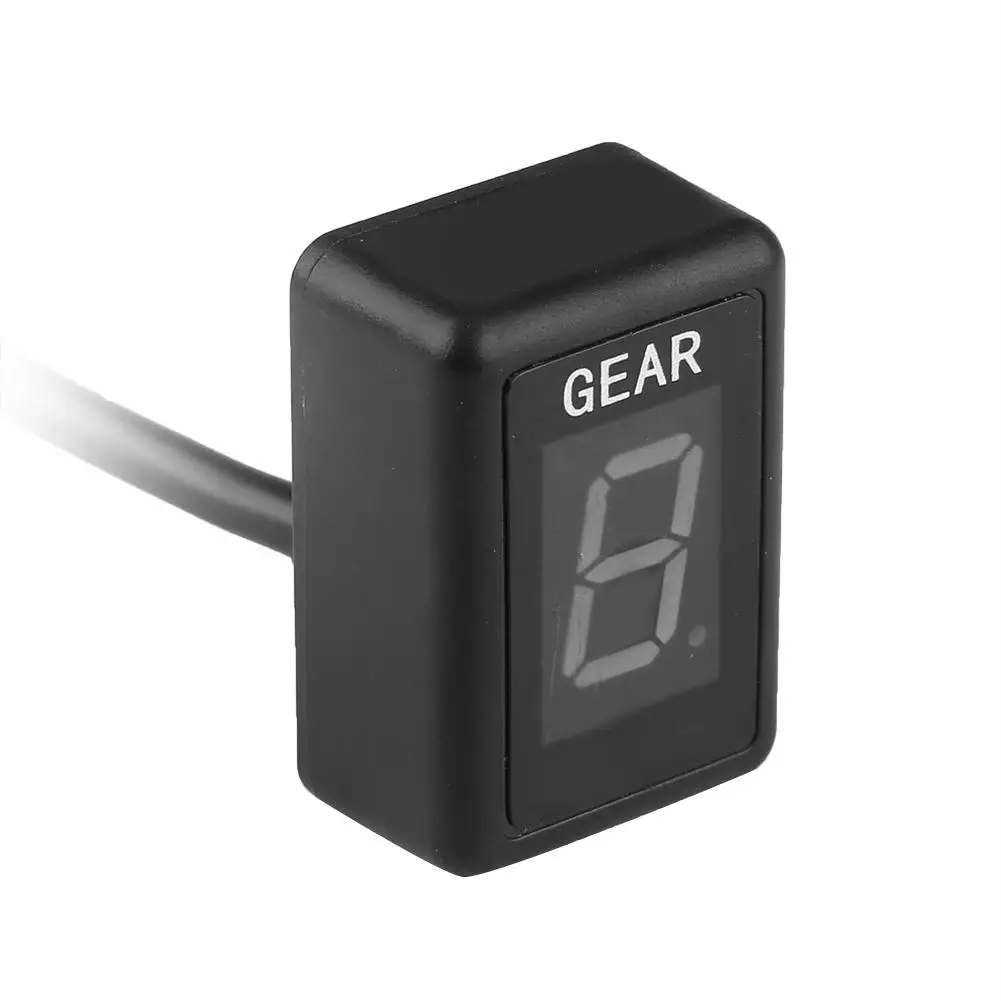 Мотоцикл ECU Plug Mount 1-6 уровень светодиодный цифровой красный индикатор переключения передач в сборе для Kawasaki аксессуары