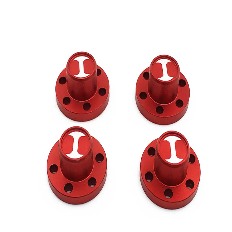 4pcs 1.9 inch Wheel Hub Caps for RC 1/10 Axial SCX10 Beadlock Rims Red | Игрушки и хобби