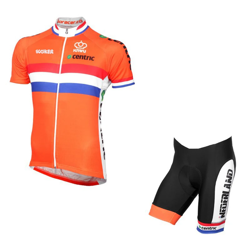 no bib Pro Team netherland Летняя мужская быстросохнущая велосипедная майка с голландским флагом дышащая одежда MTB Ropa Ciclismo велосипедный Майо гель - Цвет: no bib