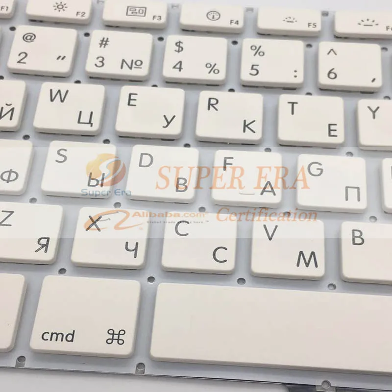 A1342 RU Клавиатура для macbook 13 3 ''белый unibody 2009 2010 год big enter EU макет Россия|ru