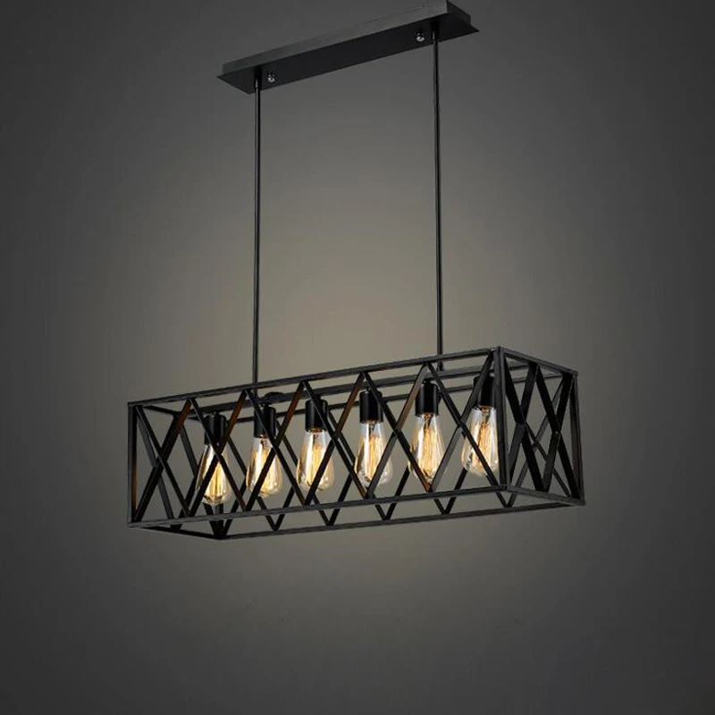 Винтажная железная люстра американская промышленная оптовая продажа простая