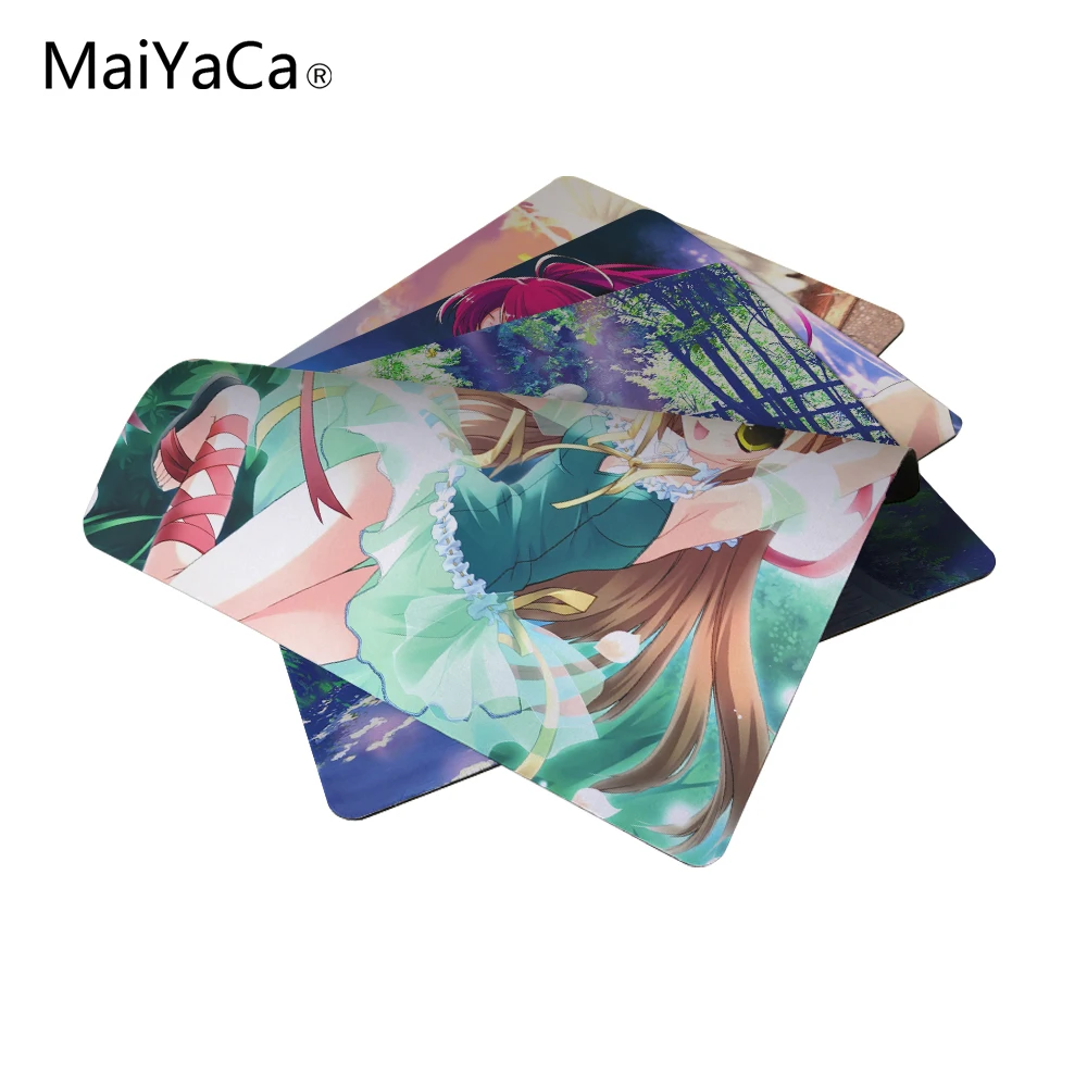 

MaiYaCa аниме компьютерный коврик для мыши Коврик для мыши резиновый коврик 18*22 см и 25*29 см