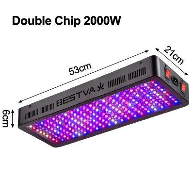 Светодиодная лампа для выращивания светильник полный спектр BESTVA 600 W/1000 W/1200 W/1500 W/2000 W/3000 Вт светодиодные лампы для комнатных растений палатка для выращивания овощей bloom переключатель Фито
