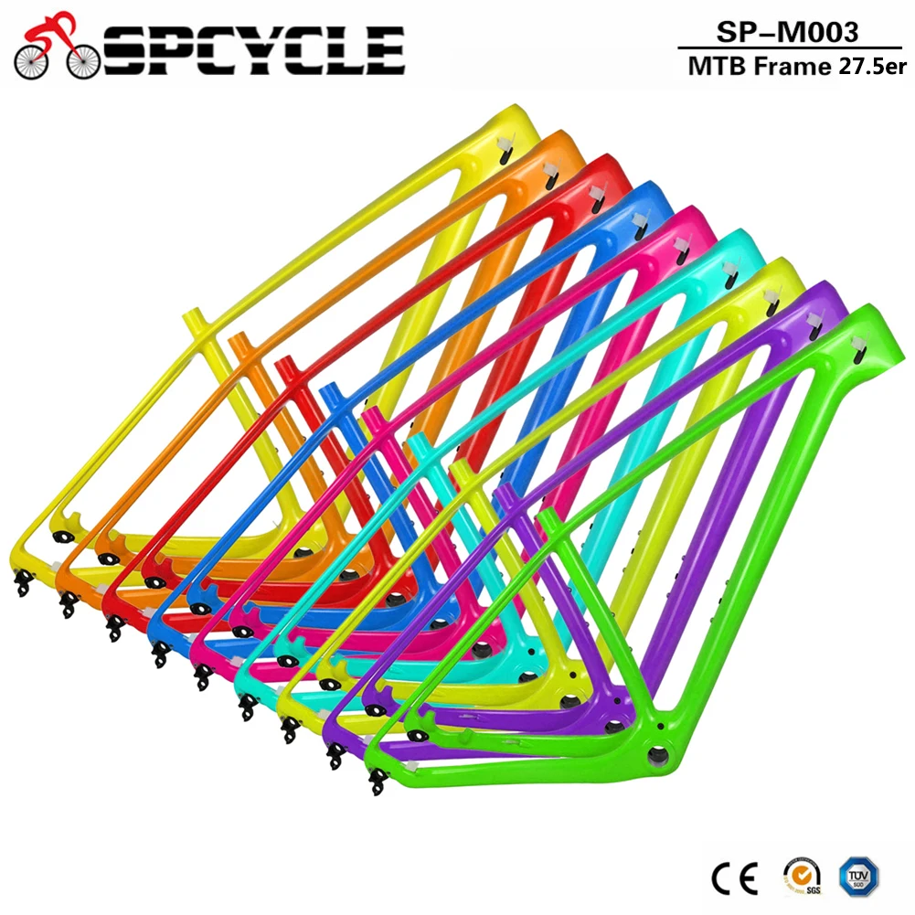 Spcycle Новинка 650B T1000 карбоновая рама для горного велосипеда 27,5 er карбоновая рама для горного велосипеда BSA 73 мм совместимая 142*12 мм или 135*9 мм