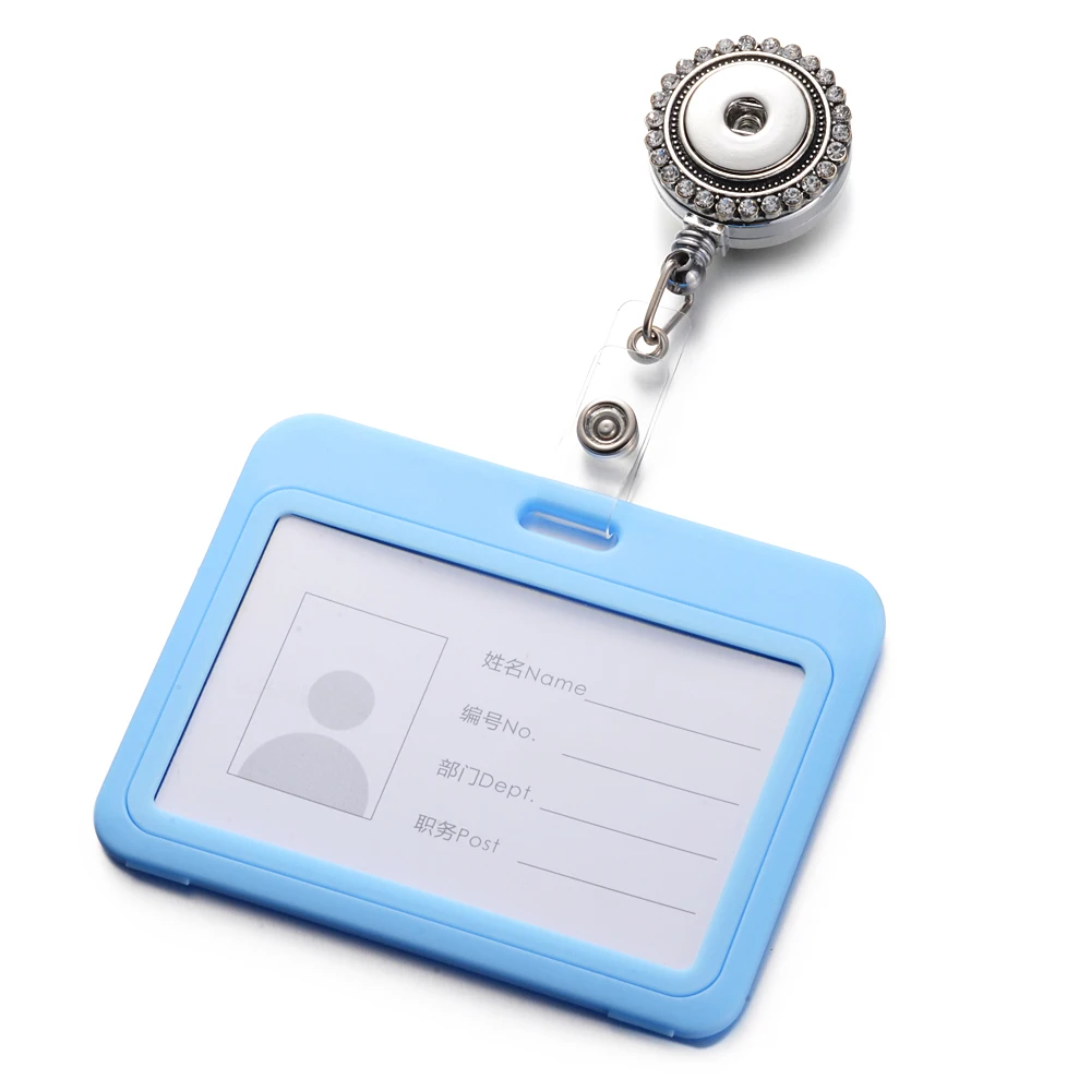 

Snap Jewelry Women's Fashion Lanyard Mini Retractable Badge Reel ID Name Card Badge Holder Clip Student Nurse Badge Holder