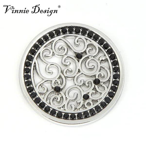 Vinnie дизайн ювелирных изделий 33 мм винтажные локоны Монета диск подходит для 35