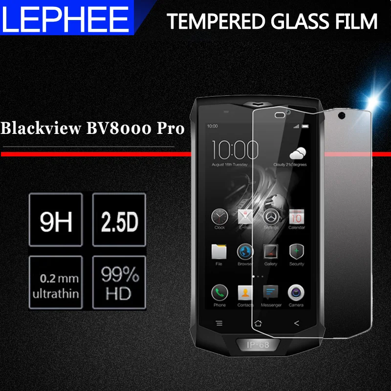 LEPHEE закаленное стекло для Blackview BV8000 Pro защита экрана 2.5D 9H закаленное защитная пленка, стекло Blackview BV 8000 Pro