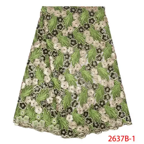 Последние французские нигерийские кружевные ткани с бисером золотого цвета, африканская кружевная ткань, высокое качество, французский тюль, кружевной материал XY2450B-6 - Цвет: picture 1