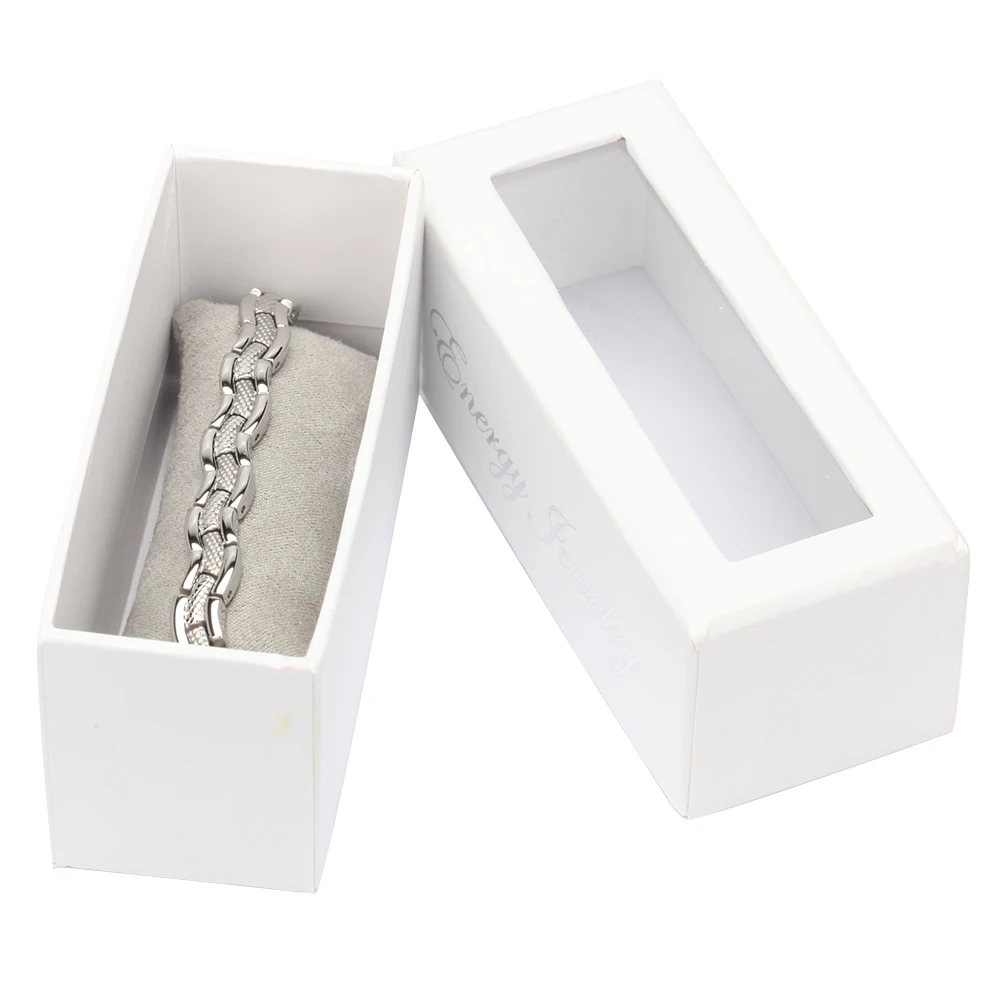 

Wollet Jewelry Health Care Bio Magnetic Stainless Steel Bracelet Bangle for Men Women Silver Color Wave Design All Magnets