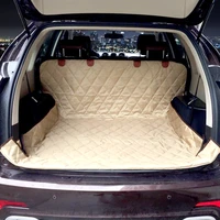 dual use soft suv dog car trunk mat pet dog car seat cover pet barrier protect car floor from spills and pet nail scratches