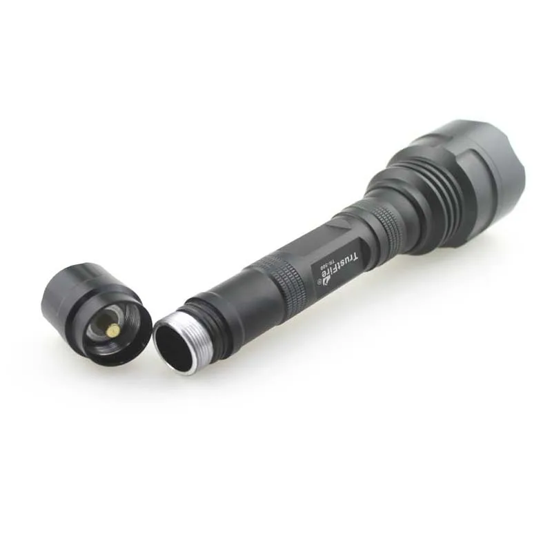 TrustFire TR-500 3xcree XRE Q5 3-Цвета светильник(красный/белый/зеленый цвет) 500LM 3-режимный светодиодный вспышка светильник(2x18650