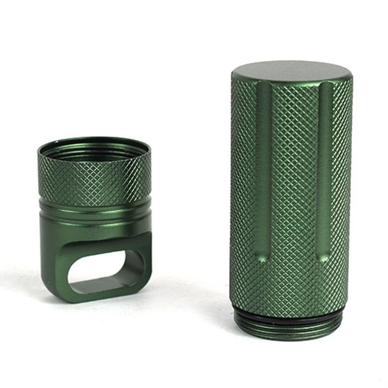 1 шт. мини Водонепроницаемый Металлический футляр для таблеток держатель бутылок