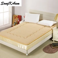 new warm winter mattress simple cashmere like mattress fullqueenking size dormitory hotel home mattress bedspread bed pad