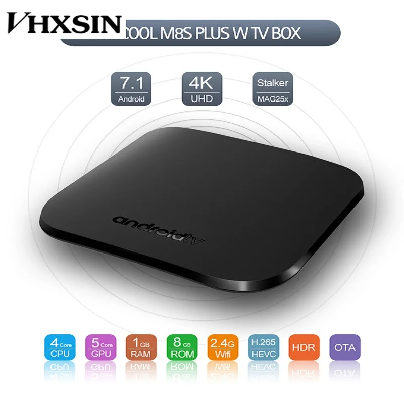 MECOOL 10pcs/lot mini M8S Plus W Smart Android 7.1 TV Box 1GB 8GB 2GB 16GB | Электроника