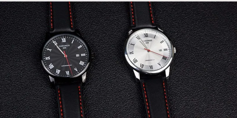 Топ бренд класса люкс CHRONOS мужские часы кварцевые часы мужские часы Дата водонепроницаемые наручные часы мужские s Relogio Masculino Orologio