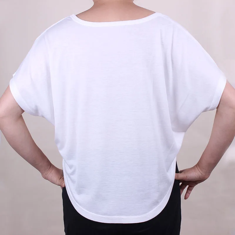 Женская летняя футболка с рукавом летучая мышь принтом | одежда