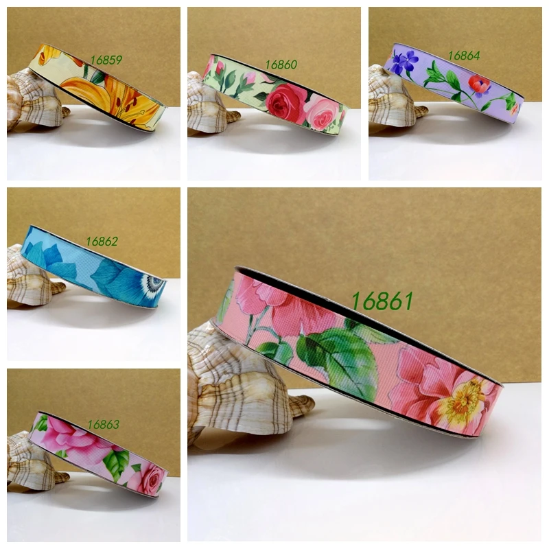 Бесплатная доставка 50 ярдов мультфильм печатных grosgrain ленты 16861 | Дом и сад