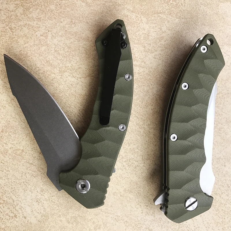 GEMOTU G10 3D Ручка D2 стальное лезвие Высокое качество Открытый Отдых EDC инструмент