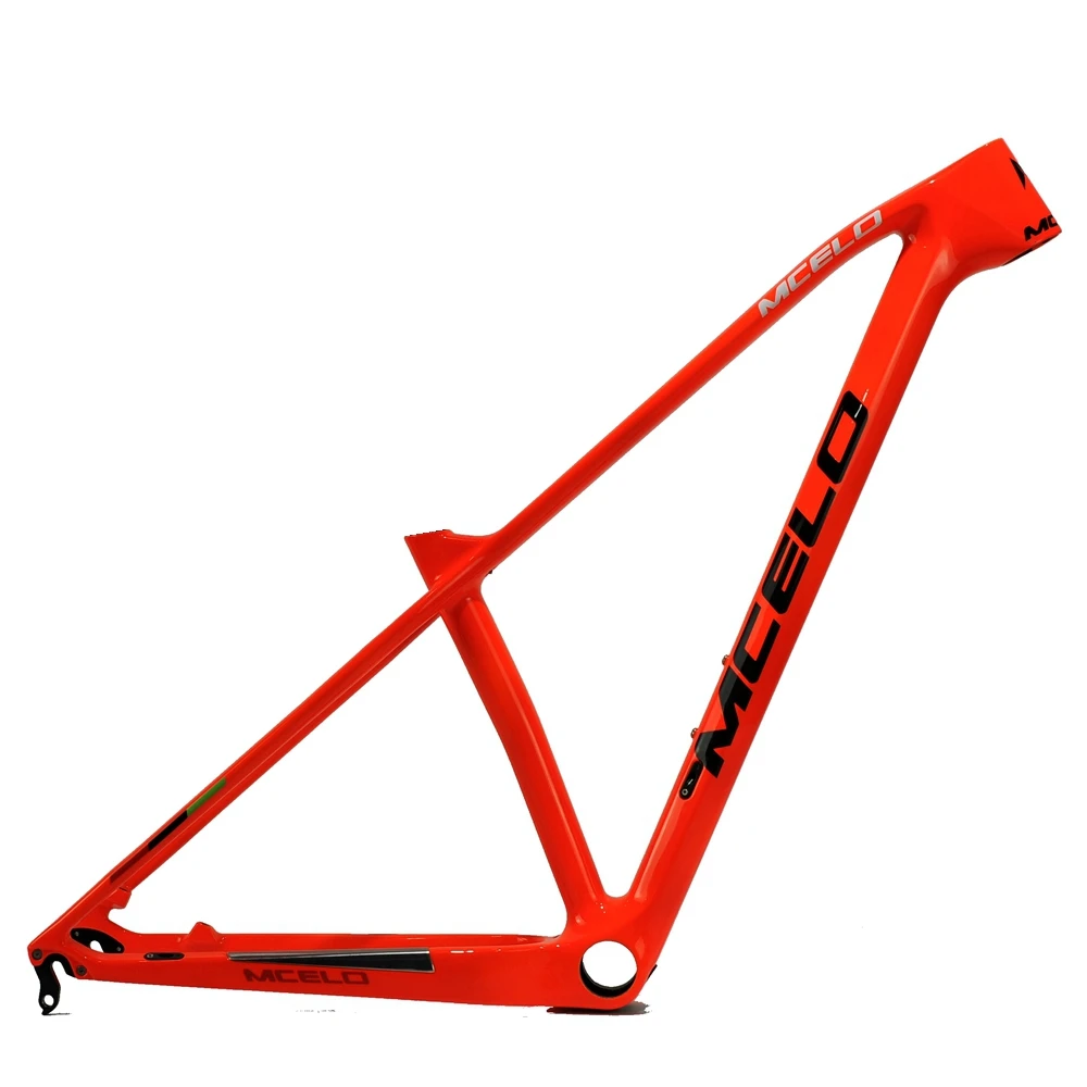 orange 29er 17M T800 углерода mtb рама 29er mtb углеродная рама 29 углерода крепежная рама для горного велосипеда 142*12 или 135*9 мм раме велосипеда - Цвет: orange 29er 17M