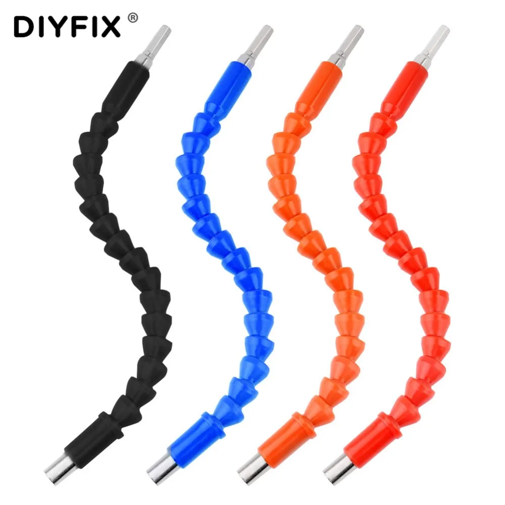 DIYFIX 295 мм 1/4 &quotшестигранный электронный сверлильный гибкий вал мягкий удлинитель
