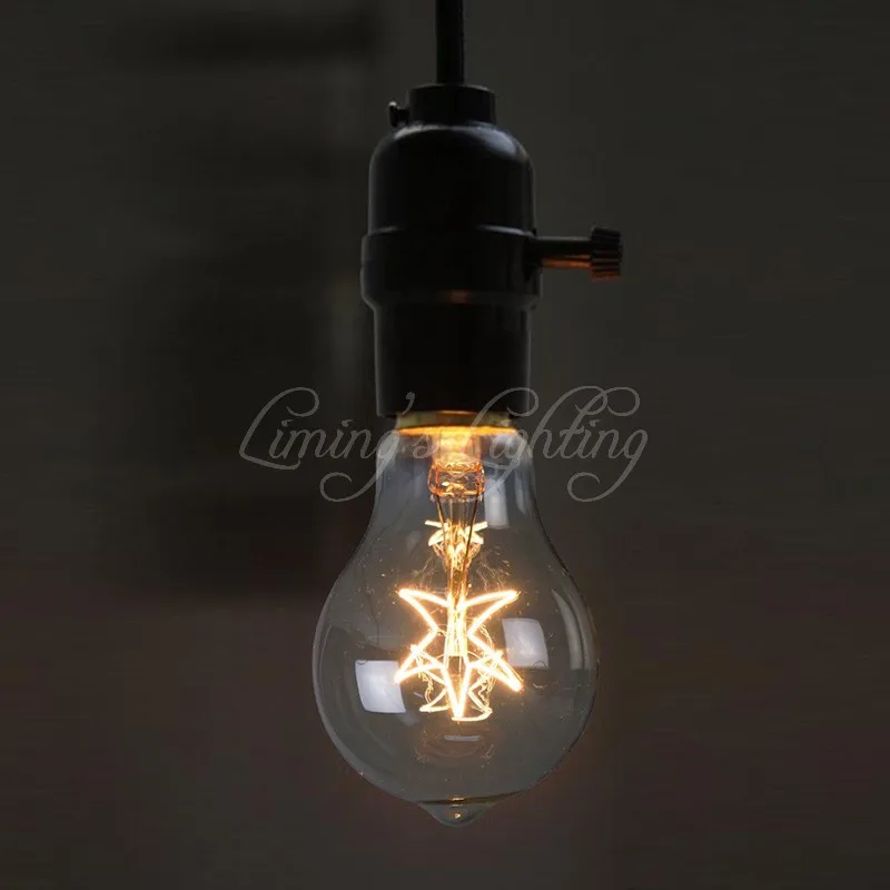 A19 Милая лампочка E27 накаливания Винтаж Edison светильник накаливания остается неизменным, если используется колба бытовой бар Кофе магазин платье для персонала гостиницы магазин Ретро Классический светильник лампочка