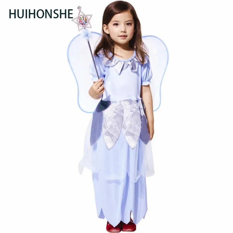 Детские костюмы на Хэллоуин для маленьких девочек феи с цветами Динь Колокольчик