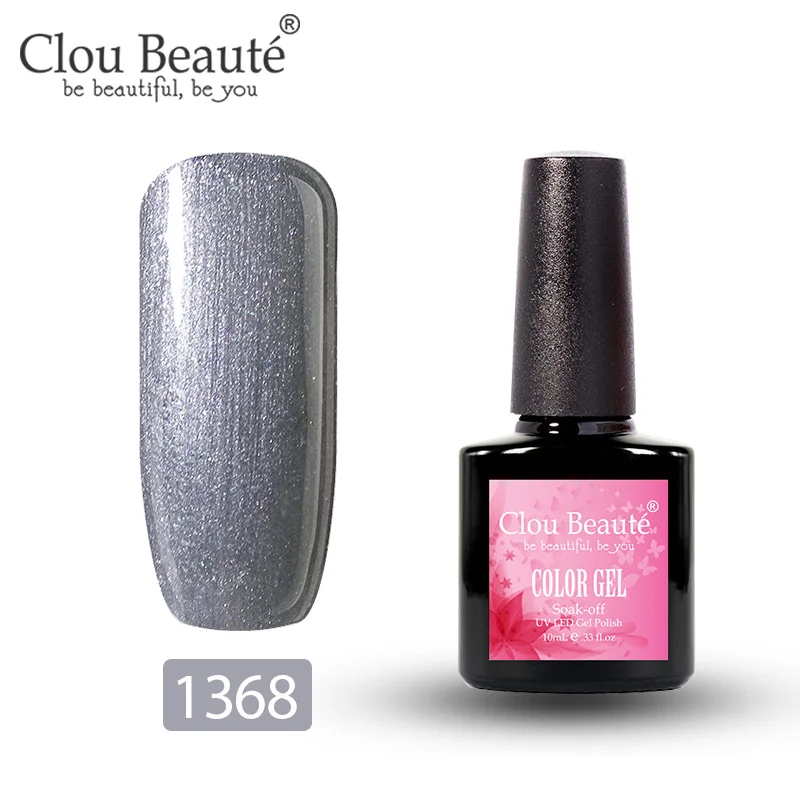 Clou Beaute Гель-лак для ногтей УФ Гибридный гвоздь Art Vernis Полупостоянный Гель-лак для ногтей 10 мл замачиваемый эмаль белый - Цвет: 1368