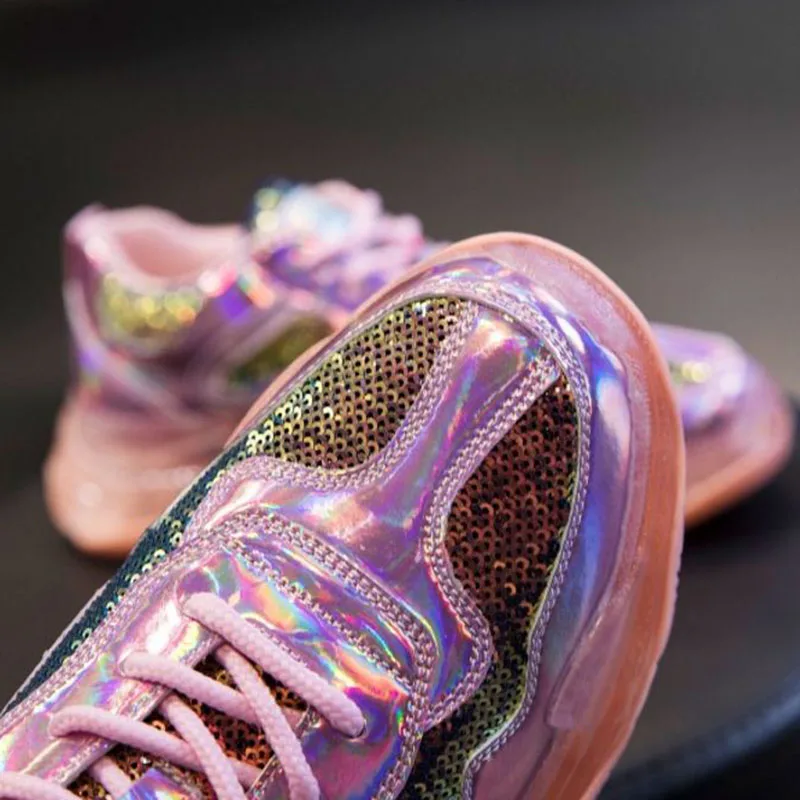 ZALAVOR Colorful Thick Bottom Bling Fashion Running Shoes Women Young Lady Club Sports Daily Casual Sneakers Footwear Size 35-39 | Спорт и