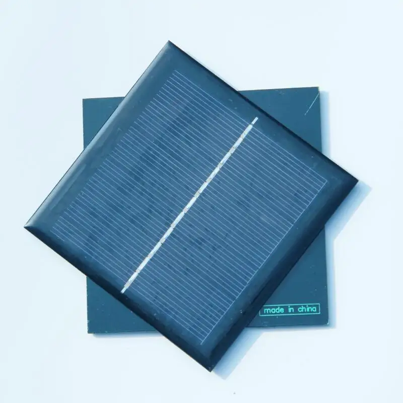 

Wholesale 1W 5.5V Mini Solar Cell Polycrystalline Diy Solar Panel For 3.6V Battery Charger 95*95*3MM 50PCS/Lot Free Shipping