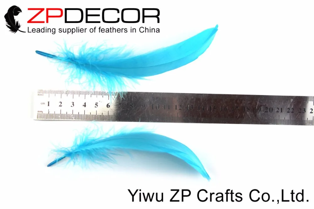 ZPDECOR перо Прямая поставка с фабрики 200 шт./лот дешевая Бирюзовая синяя краска
